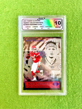 Patrick Mahomes WHITE SPARKLE PRIZM SP CARD GRADED 10 PRISTINE 2021 Illusions