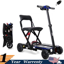 4-Wheel Folding Mobility Scooter lightweight NFC Electric for Adults  Seniors
