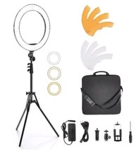 Ring Light with Stand and Phone Holder, IVISII 18 inch Ring Light 55W 5500K L...