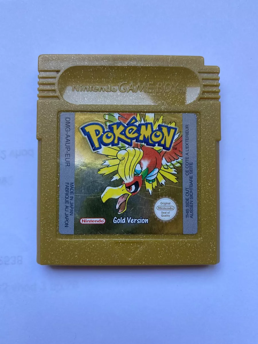 Nintendo Gameboy Color Pokemon Gold Version game Authentic Cartridge Vintage