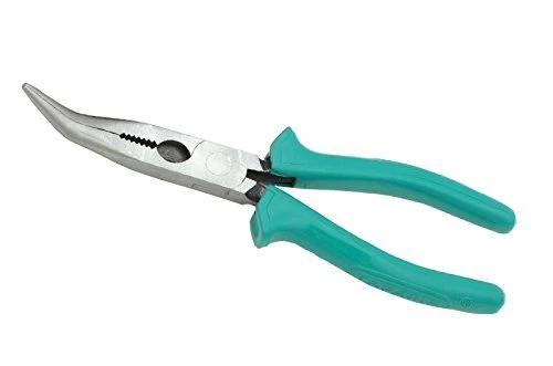 Taparia Bent Nose Plier Insulated with Thick EA Sleeve Green