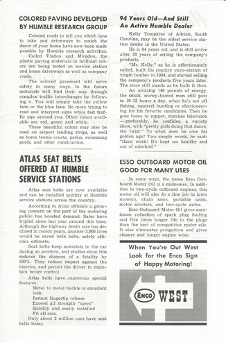 June 1962 Happy Motoring News Esso Humble Oil & Refining Co - Picture 2 of 2
