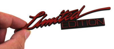 1Pc New Limited Edition Emblem 3D Badge Sticker Decal Vehicle Truck Black Red