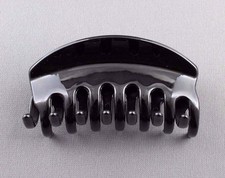 Black hair clip plastic barrette jaw claw clamp 3.25" long hair claw