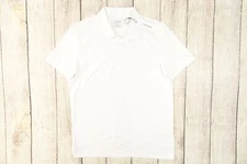 CALVIN KLEIN CK WHITE SMALL SMOOTH COTTON EMBROIDERED POLO SHIRT MENS NWT NEW