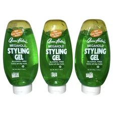 3X Queen Helene Megahold Styling Gel Alcohol Free Level 9 Hold 20 oz (Each) NOS 
