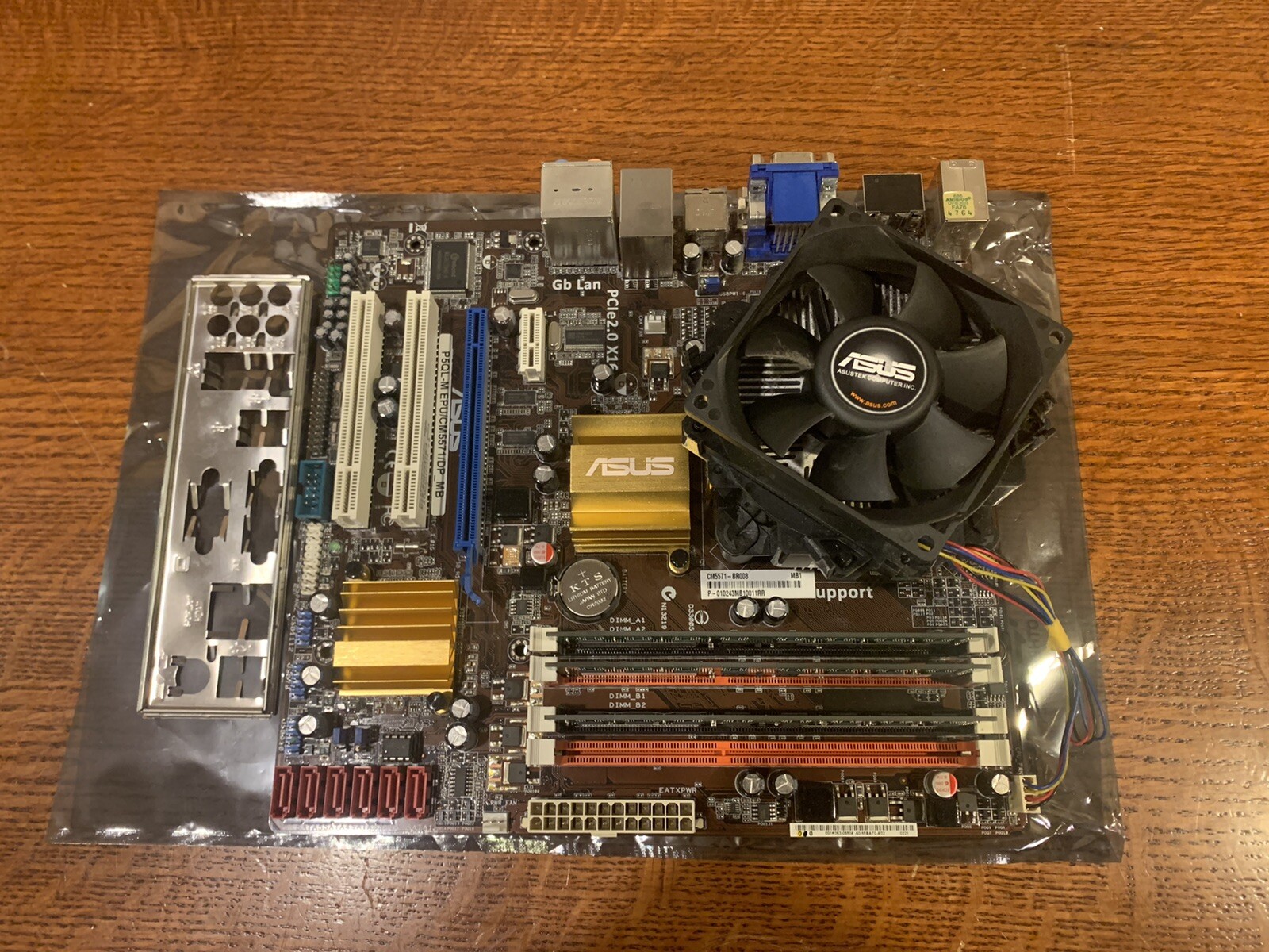 Used ASUS P5QLM EPU/CM5571/DP_MB REV.1.01G Motherboard Pentium Dual