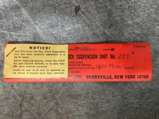 NOS Horolovar 400-Day Clock Suspension Spring Unit No. 28B