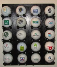 Designerski regał na piłki golfowe MWS - ALL BLACK - M20, ręcznie robiony - limitowana edycja