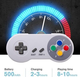 2.4 G Wireless SNES Controller Compatible with Original SNES Super NES, Win IOS