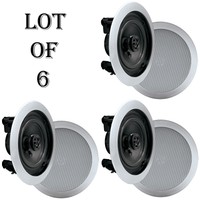 Lot Of (6) Pyle Pdic51rdsl 5.25'' Two-way In-ceiling Speaker System on sale Lot Of (6) Pyle Pdic51rdsl 5.25'' Two-way In-ceiling Speaker System on sale