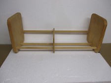 Napa Valley Box Company CD DVD VHS Wooden Storage Adjustable Shelf Rack