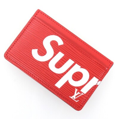 Louis Vuitton Epi Porte Carte Supreme Red Card Case Holder M67712