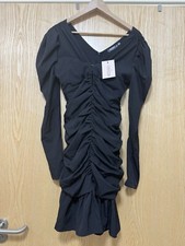 MissGuided long sleeve dress size 8. Black. Evening Wear NWT
