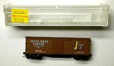 MTL Micro-Trains 42100 Hills Brothers Coffee HBCX 166 40 foot wood boxcar