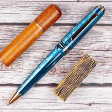 Tibaldi N60 Limited Edition Ballpoint Pen, Bora Bora, Rose Gold Trim, 38 Made