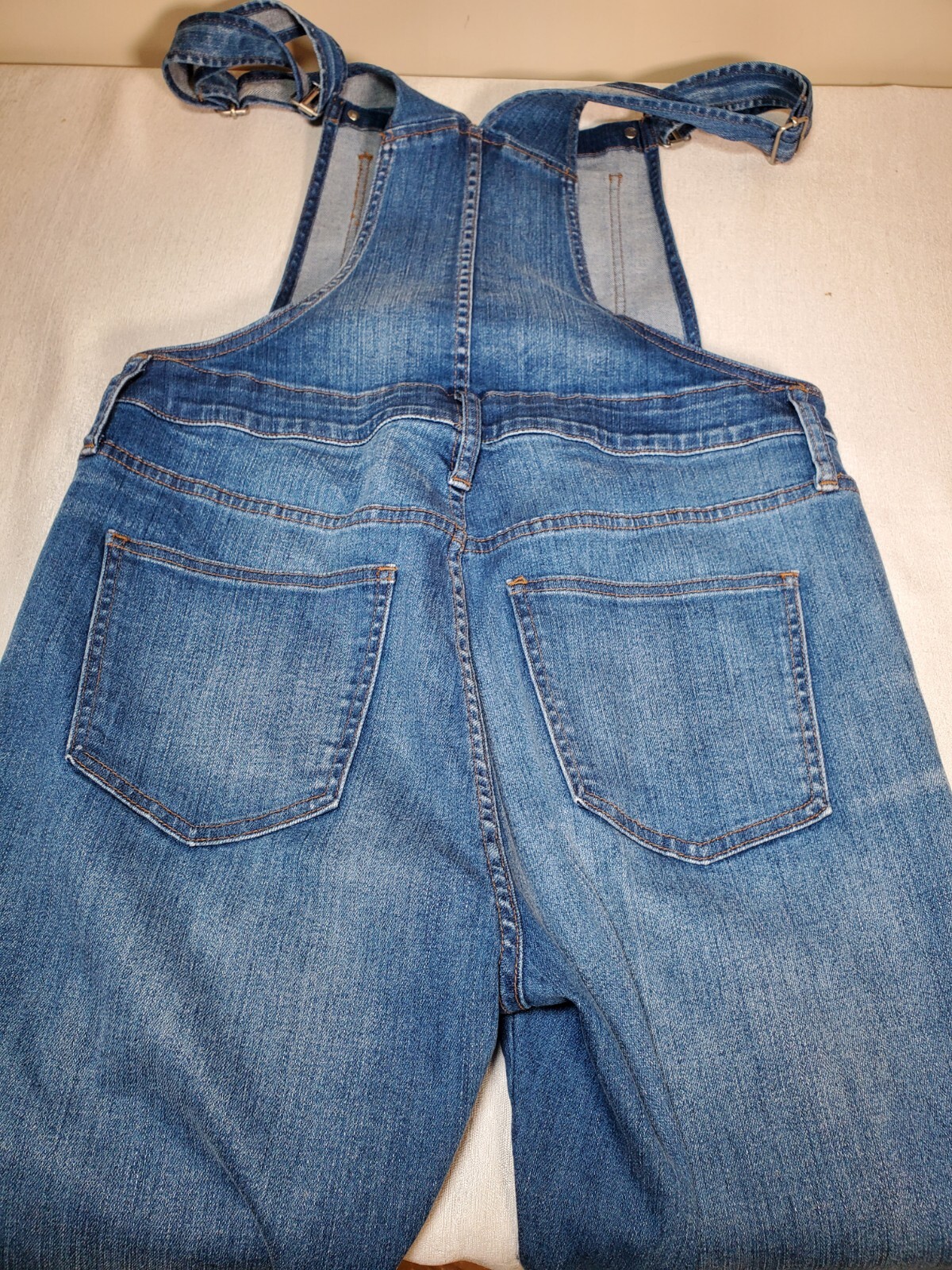 Madewell Women's Skinny Denim Bib Overalls, Kemp Wash, Size L image 6