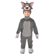 Costume Gatto Tom Tuta Completa Originale Cartoni Tom & Jerry Bambino