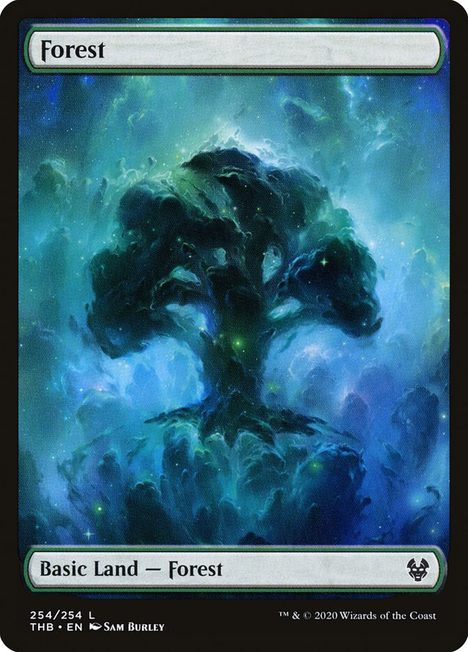 MTG Forest Full Art - Theros Beyond Death #254 | eBay
