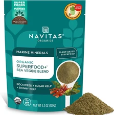 6 Bags Navitas Organics Organic Sea Veggie Blend Superfood Plus, 4.2 OZ 6/2026