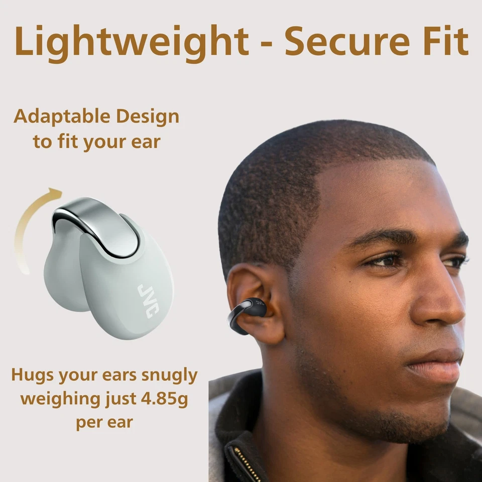 JVC Nearphones Auriculares Inalámbricos Verdaderos Oreja Abierta Bluetooth 5.3 HANP1T - CAJA ABIERTA Foto 4 de 4