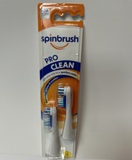 Spinbrush Pro Clean Rotating Replacement Heads Soft Bristles 1 Pack  2 Heads