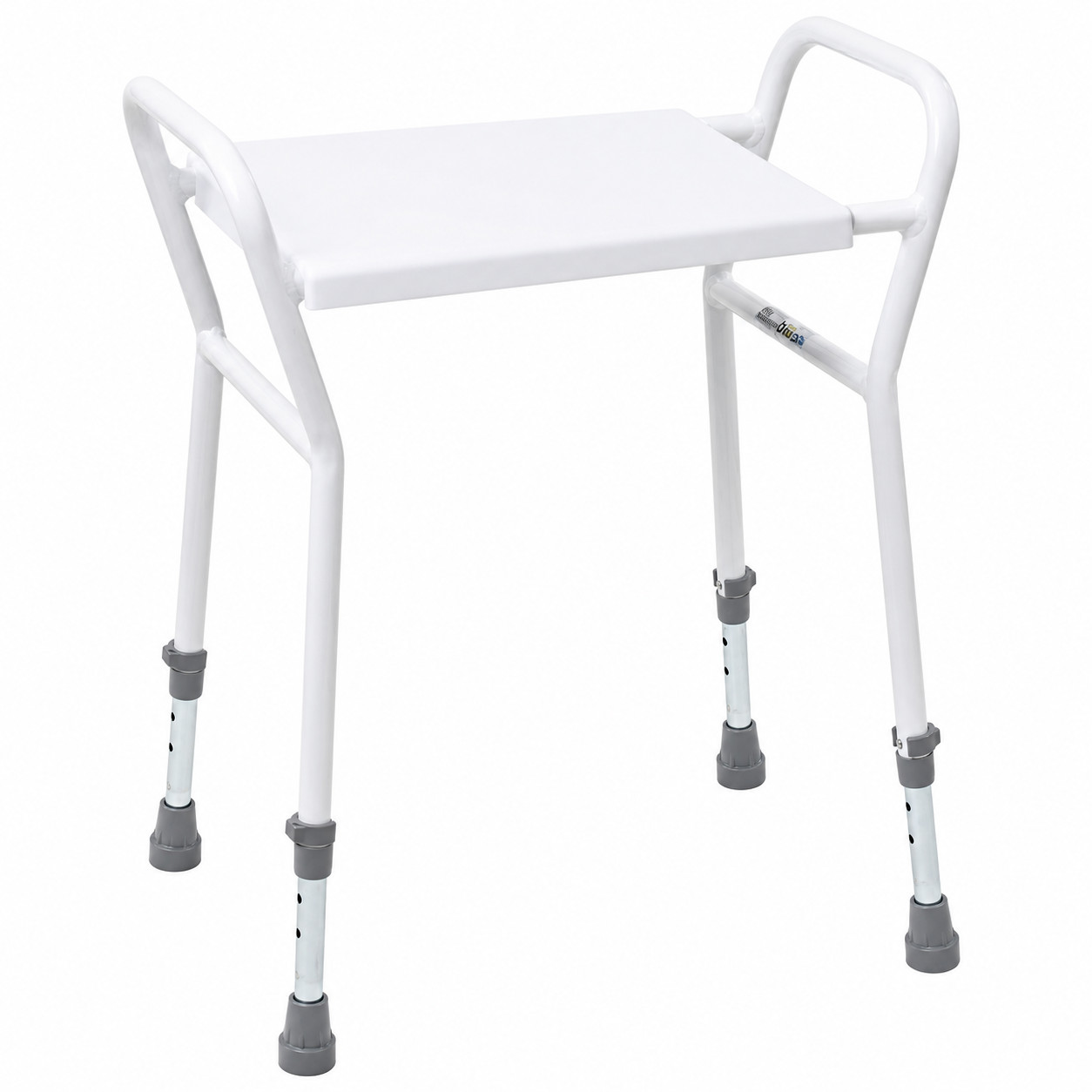 NRS Height Adjustable Shower Stool With Handles SWL 160kg
