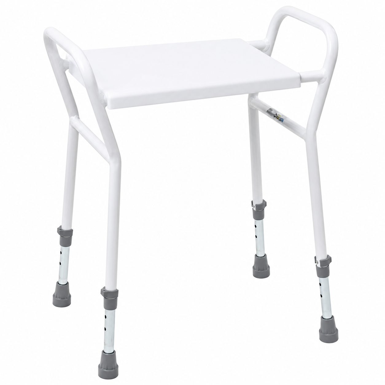 NRS Height Adjustable Shower Stool With Handles SWL 160kg