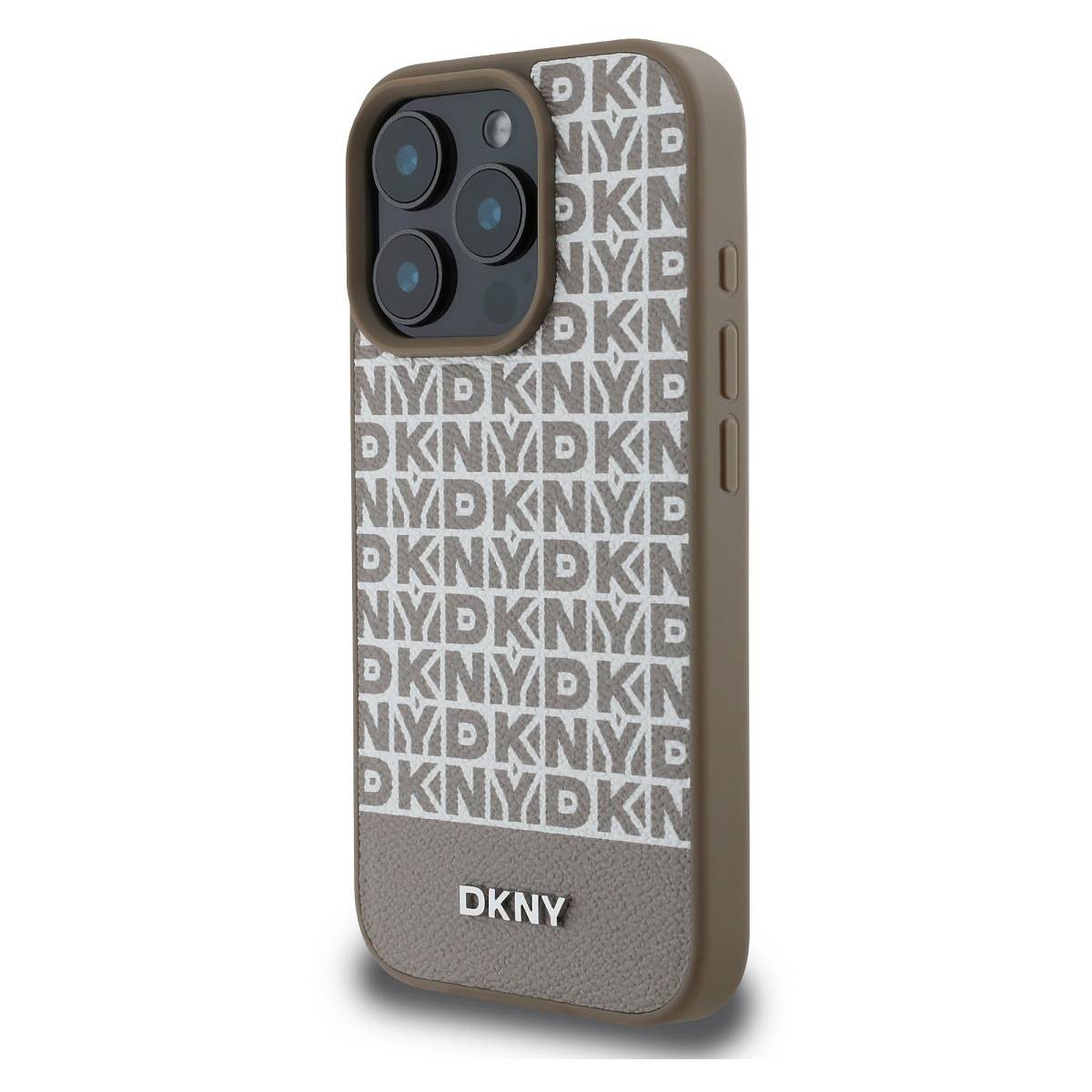 Coque iPhone 16 Pro Max DKNY de luxe avec finitions premium de maroquinerie