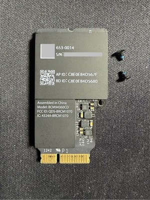 AIRPORT WIFI BLUETOOTH CARD - iMac 21.5 A1418, 27 A1419, Mac Pro A1481 2013 2014