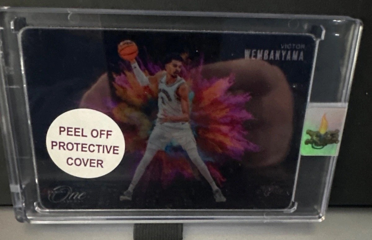 2024-25 Panini One And One Victor Wembanyama #13 Black Color Blast Case Hit SSP