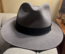 Vintage ROYAL STETSON DOWNS Caribou Fedora Hat 7 1/2 XLNT