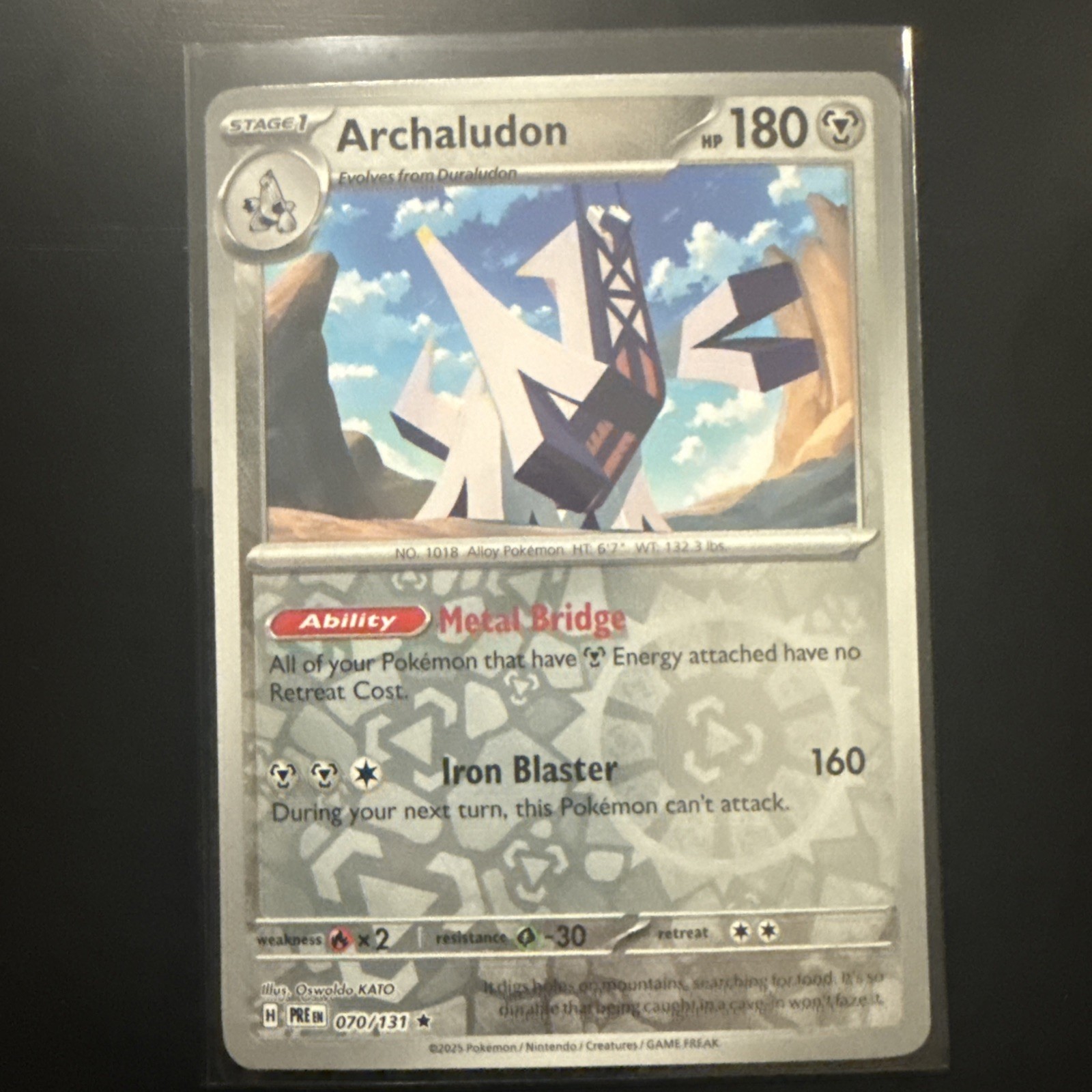 Pokémon TCG Prismatic Evolutions Archaludon Card 70/131 Mint Condition