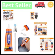 60 ML Permanent Fabric Glue - Washable Clear Adhesive for DIY Craft Projects