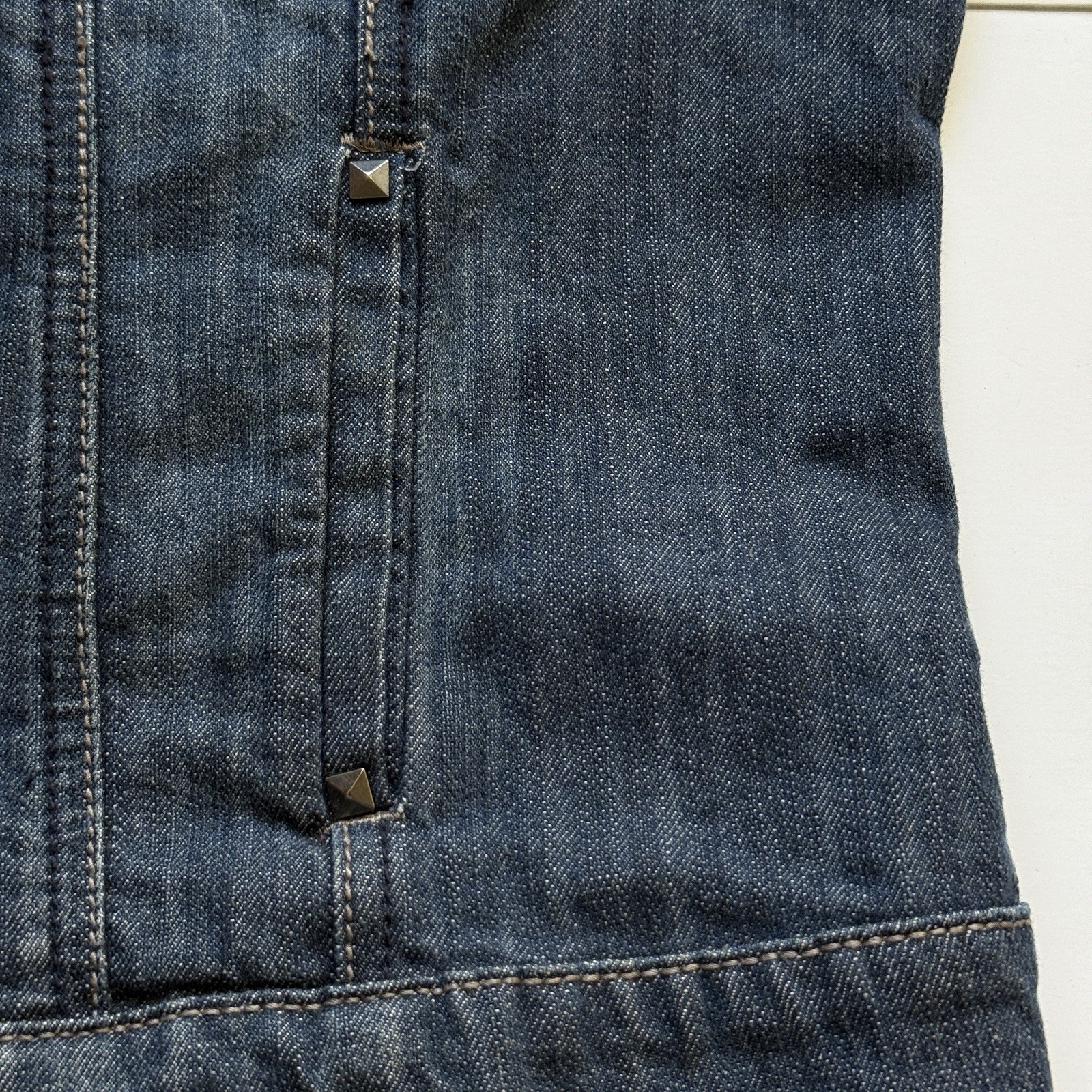 Code Bleu Denim Jean Jacket Size M -  Embroidered… - image 6