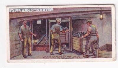 1916 Coal Bottom of Shaft Mining Industry Card