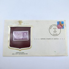1997 Joseph Pulitzer 3c FDC - Historic Stamps of America New York Cancel