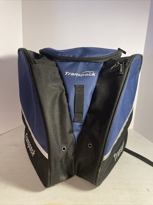 Transpack Black/Blue Ski/Snowboard Boot & Gear Backpack