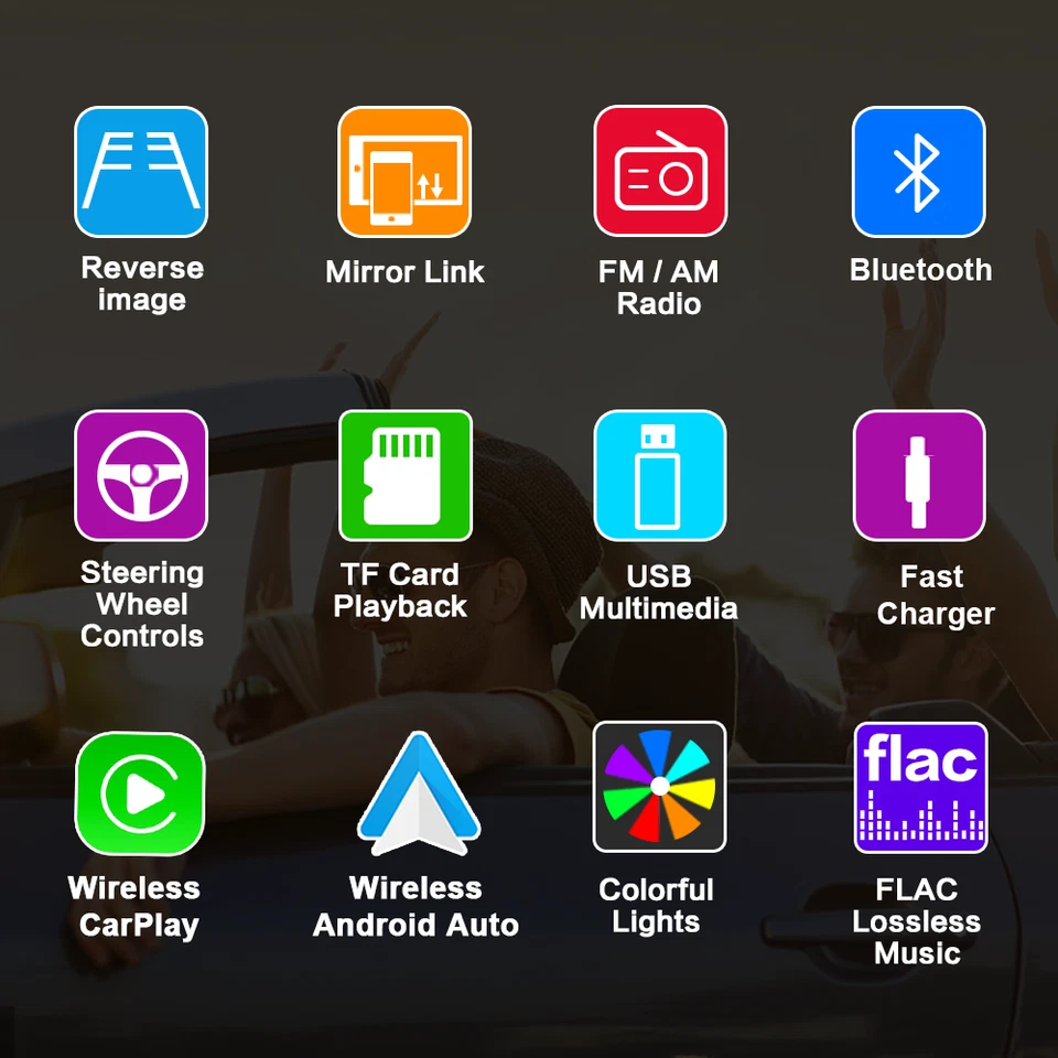 For 1992-2001 Toyota Camry Apple Carplay Car Stereo Radio Android Auto GPS Nav - Imagem 3 de 4