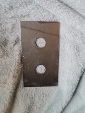 Old Vintage chrome Light Switch Surround/backing