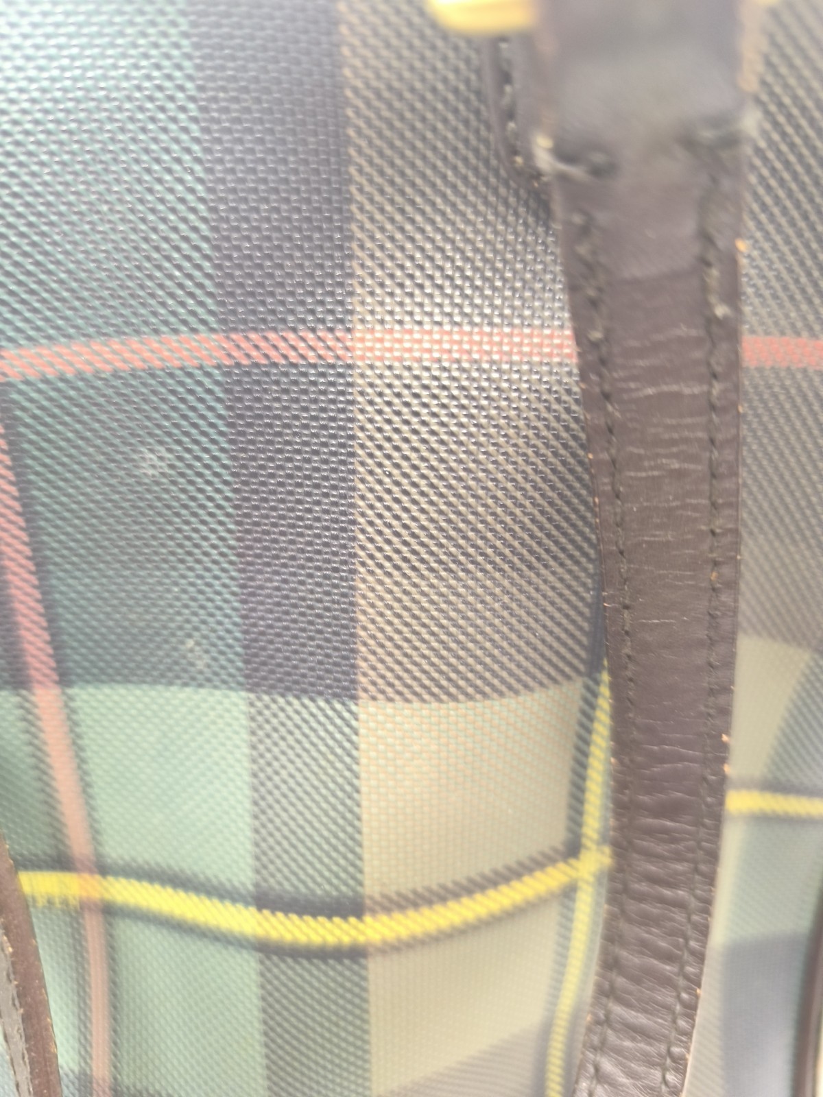 Lauren Ralph Lauren Handbag Green Plaid Bag image 8