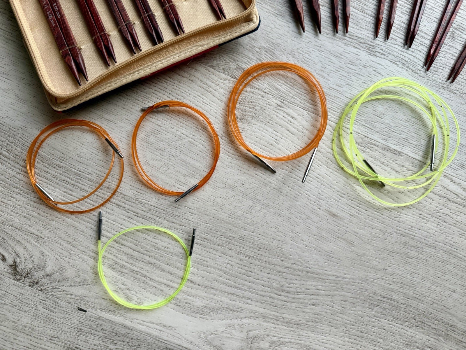 Knitters Pride Cubics Square Knitting Needle Set (Wood Circular Set) + Straights