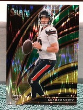 2025 Panini Select Club Level #234 Graham Mertz Green & Yellow Shock Prizm (RC)