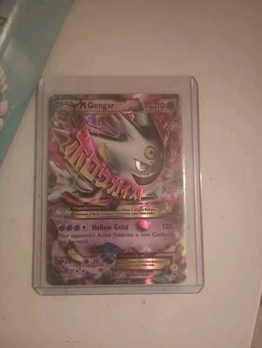 Pokémon TCG M Gengar EX Black Star Promos XY166 Shiny Holo Card
