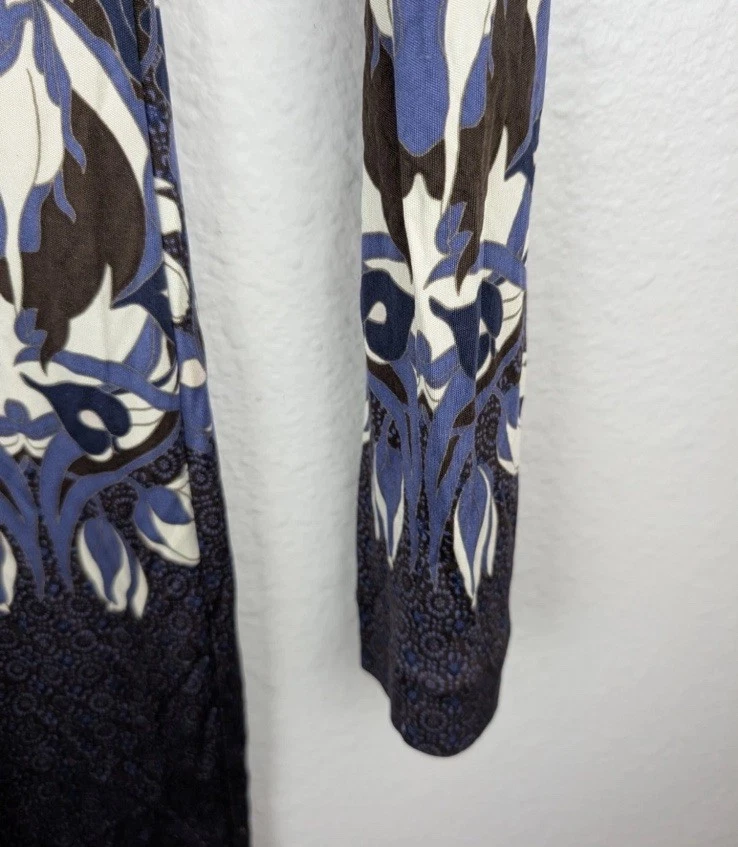 Abito floreale TORY BURCH Flavia 100% seta TG M aderente con zip Mb