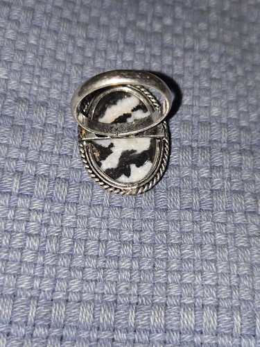 Zebra Jasper Gemstone Ring 925 Sterling Silver Ring Handmade Size 8 - Bild 2 von 7