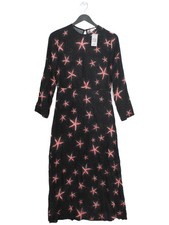 RIXO Shirt Midi Dress S in Black
