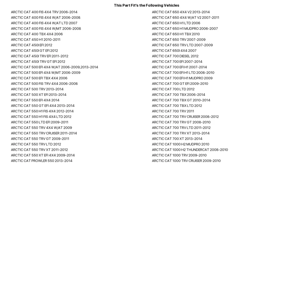 Todas las bolas Ab8-Ac-8-245 Racing Trk 8 ejes delantero izquierdo para Arctic Cat 400 Fis 4X4 Foto 3 de 3