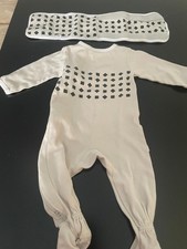 2 Pc. Nanit Breathing Wear Baby P/Js 100 Cotton Footed works w/Baby Monitor