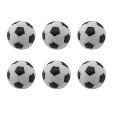 6PCS 32mm Black and White Desktop Plastics Mini Soccer Ball Accessories Leisu...